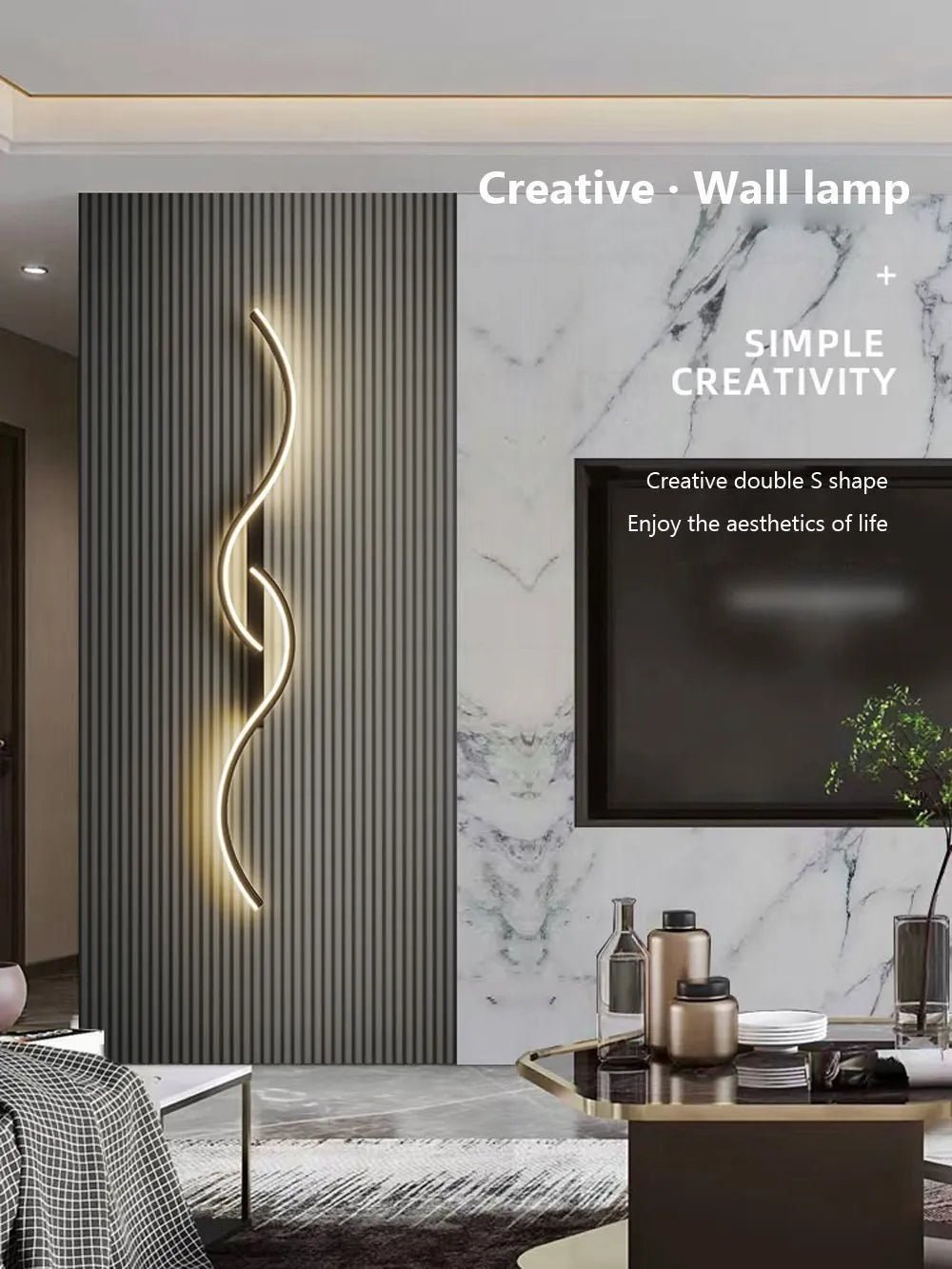 Applique murale LED moderne minimaliste intérieur extérieur ! - luminacry