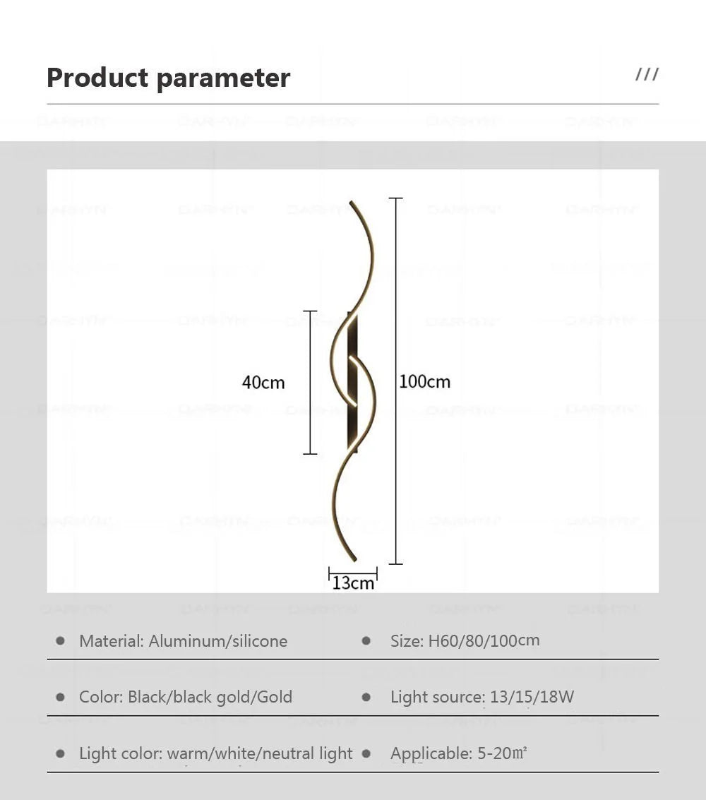 Applique murale LED moderne minimaliste intérieur extérieur ! - luminacry