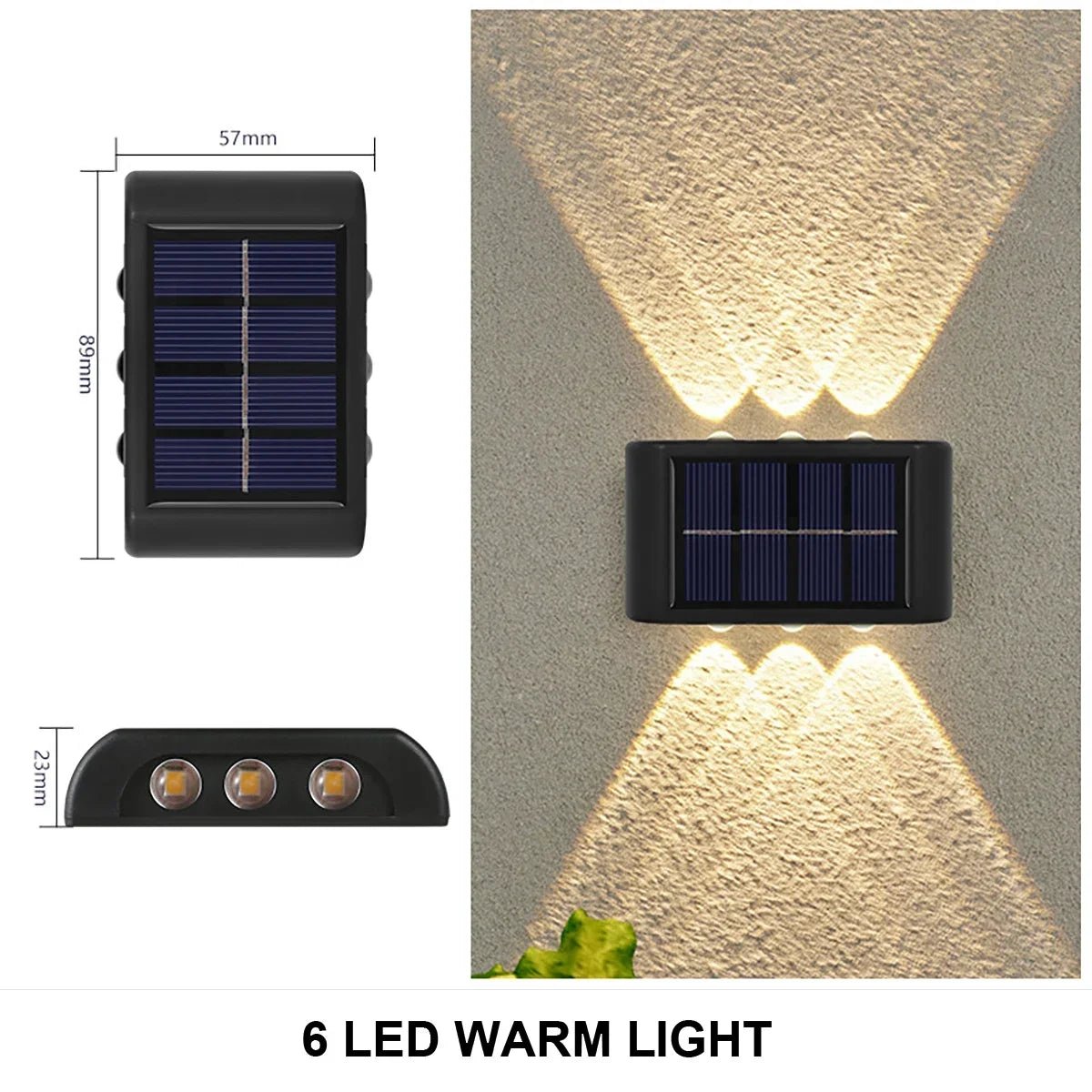 Lampe murale solaire extérieure étanche à énergie solaire "SolEd - Light™" - luminacry
