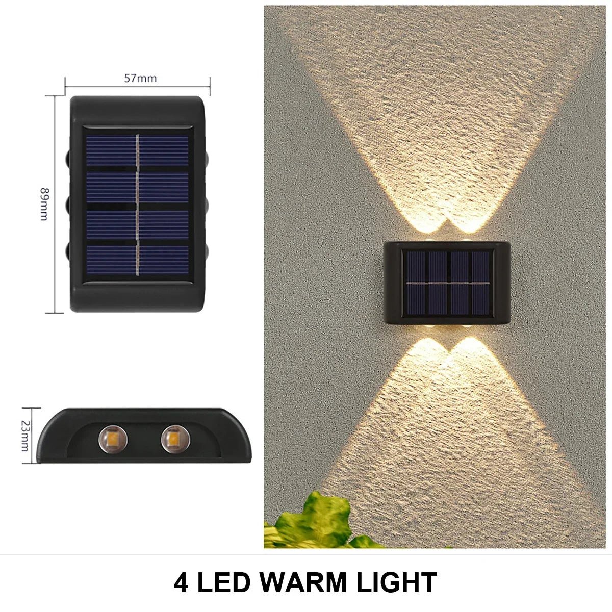 Lampe murale solaire extérieure étanche à énergie solaire "SolEd - Light™" - luminacry