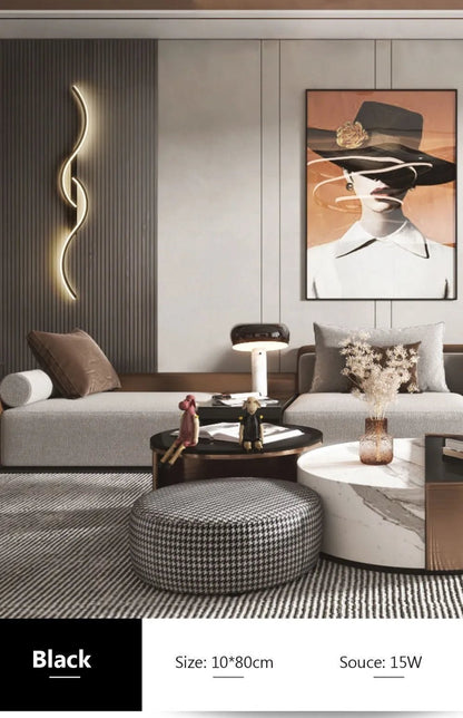 Applique murale LED moderne minimaliste intérieur extérieur ! - luminacry