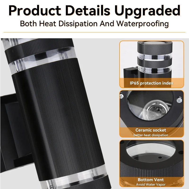 Appliques Mural Rond, intérieur, extérieures, à l'LED étanche ! (Copie) - luminacry