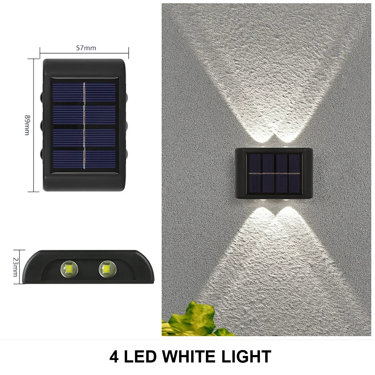 Lampe murale solaire extérieure étanche à énergie solaire "SolEd - Light™" - luminacry