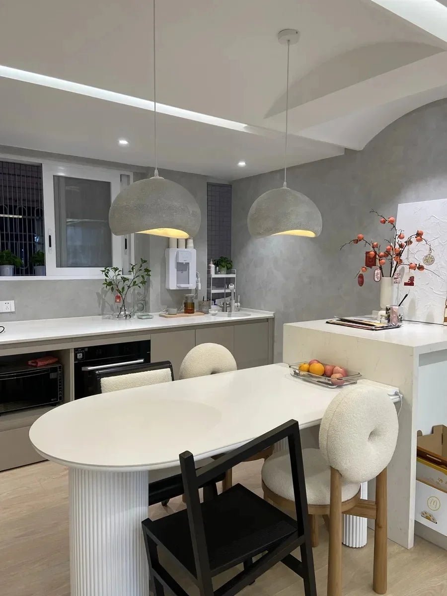 Nordic Wabi Sabi Style Led E27 Chandelier Lustre Dining Room Bedroom Hanghing Home Decor Bar Loft Pendant Fixtures Kitchen Lamp - luminacry